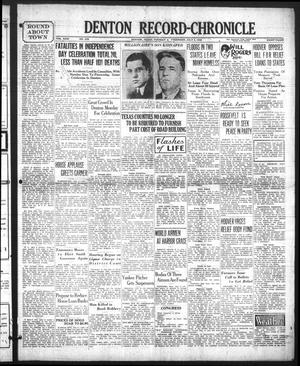 Denton Record-Chronicle (Denton, Tex.), Vol. 31, No. 279, Ed. 1 Tuesday, July 5, 1932
