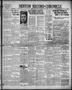 Thumbnail image of item number 1 in: 'Denton Record-Chronicle (Denton, Tex.), Vol. 32, No. 293, Ed. 1 Friday, July 21, 1933'.