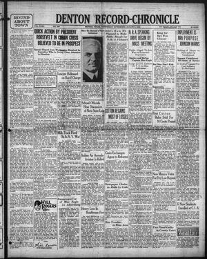 Denton Record-Chronicle (Denton, Tex.), Vol. 32, No. 309, Ed. 1 Wednesday, August 9, 1933