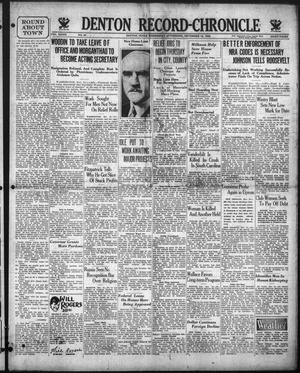 Denton Record-Chronicle (Denton, Tex.), Vol. 33, No. 80, Ed. 1 Wednesday, November 15, 1933