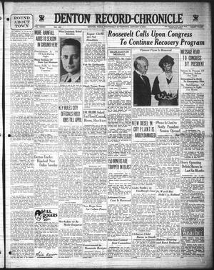 Denton Record-Chronicle (Denton, Tex.), Vol. 33, No. 122, Ed. 1 Wednesday, January 3, 1934