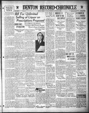 Denton Record-Chronicle (Denton, Tex.), Vol. 33, No. 145, Ed. 1 Tuesday, January 30, 1934
