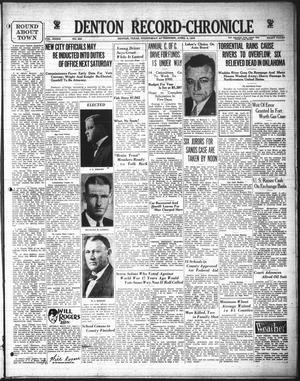 Denton Record-Chronicle (Denton, Tex.), Vol. 33, No. 200, Ed. 1 Wednesday, April 4, 1934