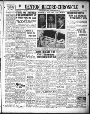Denton Record-Chronicle (Denton, Tex.), Vol. 33, No. 244, Ed. 1 Friday, May 25, 1934