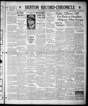 Denton Record-Chronicle (Denton, Tex.), Vol. 34, No. 150, Ed. 1 Tuesday, February 5, 1935