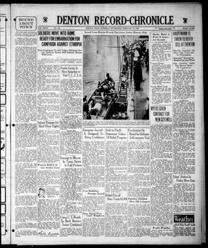 Denton Record-Chronicle (Denton, Tex.), Vol. 34, No. 160, Ed. 1 Saturday, February 16, 1935