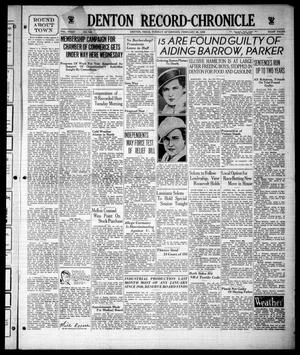 Denton Record-Chronicle (Denton, Tex.), Vol. 34, No. 168, Ed. 1 Tuesday, February 26, 1935