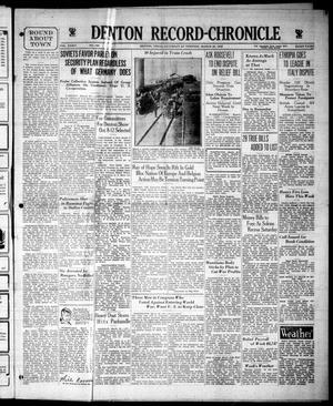 Denton Record-Chronicle (Denton, Tex.), Vol. 34, No. 196, Ed. 1 Saturday, March 30, 1935