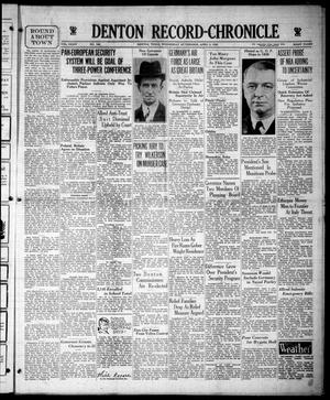Denton Record-Chronicle (Denton, Tex.), Vol. 34, No. 199, Ed. 1 Wednesday, April 3, 1935