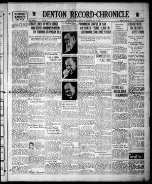 Denton Record-Chronicle (Denton, Tex.), Vol. 34, No. 228, Ed. 1 Tuesday, May 7, 1935