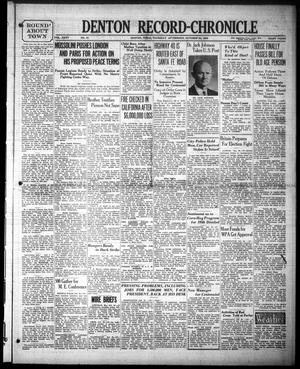 Denton Record-Chronicle (Denton, Tex.), Vol. 35, No. 61, Ed. 1 Thursday, October 24, 1935
