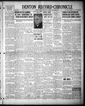 Denton Record-Chronicle (Denton, Tex.), Vol. 35, No. 66, Ed. 1 Wednesday, October 30, 1935