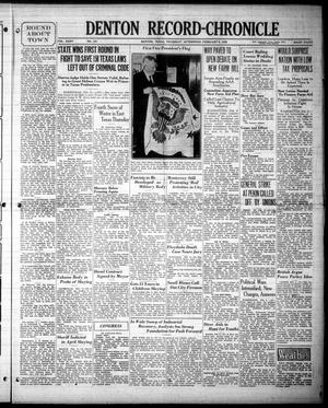 Denton Record-Chronicle (Denton, Tex.), Vol. 35, No. 151, Ed. 1 Thursday, February 6, 1936