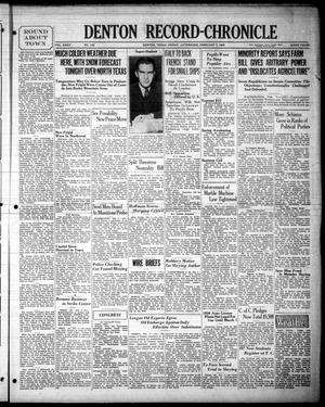 Denton Record-Chronicle (Denton, Tex.), Vol. 35, No. 152, Ed. 1 Friday, February 7, 1936