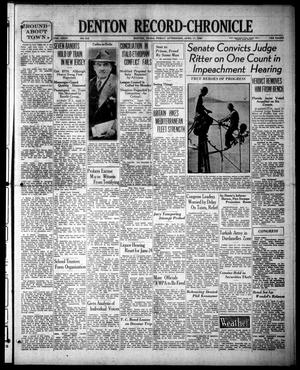 Denton Record-Chronicle (Denton, Tex.), Vol. 35, No. 212, Ed. 1 Friday, April 17, 1936