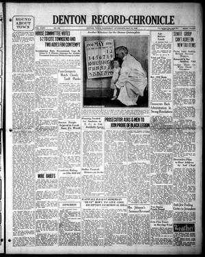 Denton Record-Chronicle (Denton, Tex.), Vol. 35, No. 246, Ed. 1 Wednesday, May 27, 1936
