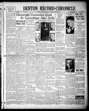 Denton Record-Chronicle (Denton, Tex.), Vol. 35, No. 270, Ed. 1 Wednesday, June 24, 1936