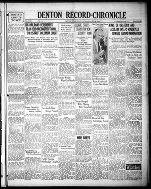 Denton Record-Chronicle (Denton, Tex.), Vol. 35, No. 272, Ed. 1 Friday, June 26, 1936