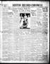 Newspaper: Denton Record-Chronicle (Denton, Tex.), Vol. 35, No. 289, Ed. 1 Thurs…