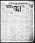 Primary view of Denton Record-Chronicle (Denton, Tex.), Vol. 36, No. 14, Ed. 1 Monday, August 31, 1936