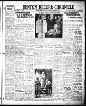 Denton Record-Chronicle (Denton, Tex.), Vol. 36, No. 19, Ed. 1 Saturday, September 5, 1936