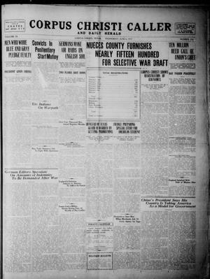 Corpus Christi Caller and Daily Herald (Corpus Christi, Tex.), Vol. 19, No. 154, Ed. 1, Wednesday, June 6, 1917
