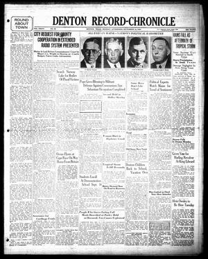 Denton Record-Chronicle (Denton, Tex.), Vol. 36, No. 26, Ed. 1 Monday, September 14, 1936