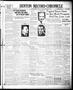 Newspaper: Denton Record-Chronicle (Denton, Tex.), Vol. 36, No. 31, Ed. 1 Saturd…
