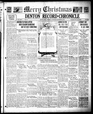 Denton Record-Chronicle (Denton, Tex.), Vol. 36, No. 113, Ed. 1 Thursday, December 24, 1936