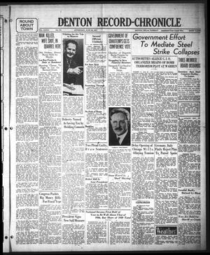 Denton Record-Chronicle (Denton, Tex.), Vol. 36, No. 273, Ed. 1 Tuesday, June 29, 1937