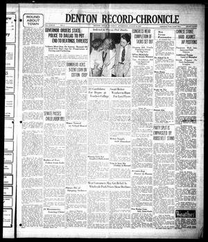 Denton Record-Chronicle (Denton, Tex.), Vol. 37, No. 4, Ed. 1 Thursday, August 19, 1937