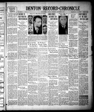 Denton Record-Chronicle (Denton, Tex.), Vol. 37, No. 26, Ed. 1 Tuesday, September 14, 1937