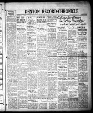 Denton Record-Chronicle (Denton, Tex.), Vol. 37, No. 34, Ed. 1 Thursday, September 23, 1937
