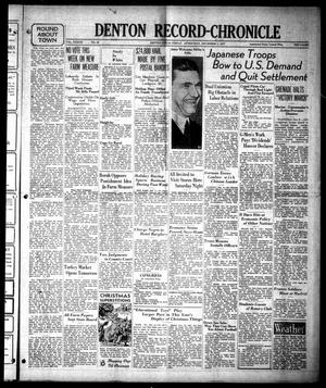 Denton Record-Chronicle (Denton, Tex.), Vol. 37, No. 95, Ed. 1 Friday, December 3, 1937