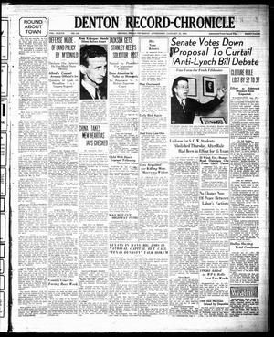 Denton Record-Chronicle (Denton, Tex.), Vol. 37, No. 142, Ed. 1 Thursday, January 27, 1938