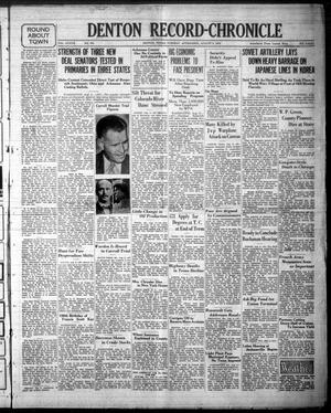 Denton Record-Chronicle (Denton, Tex.), Vol. 37, No. 308, Ed. 1 Tuesday, August 9, 1938