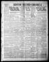 Newspaper: Denton Record-Chronicle (Denton, Tex.), Vol. 38, No. 9, Ed. 1 Thursda…