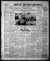 Newspaper: Denton Record-Chronicle (Denton, Tex.), Vol. 38, No. 38, Ed. 1 Wednes…