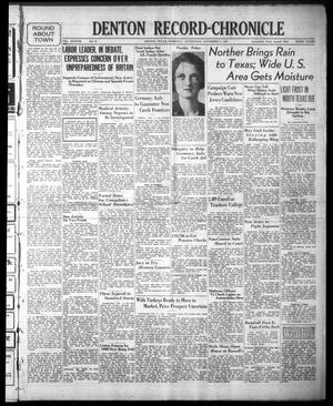 Denton Record-Chronicle (Denton, Tex.), Vol. 38, No. 69, Ed. 1 Thursday, November 3, 1938