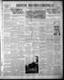 Newspaper: Denton Record-Chronicle (Denton, Tex.), Vol. 38, No. 71, Ed. 1 Saturd…