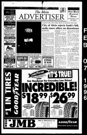 The Alvin Advertiser (Alvin, Tex.), Ed. 1 Wednesday, February 7, 1996