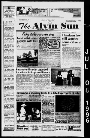 Primary view of object titled 'The Alvin Sun (Alvin, Tex.), Vol. 105, No. 201, Ed. 1 Monday, July 8, 1996'.