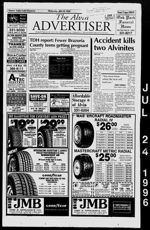 The Alvin Advertiser (Alvin, Tex.), Ed. 1 Wednesday, July 24, 1996