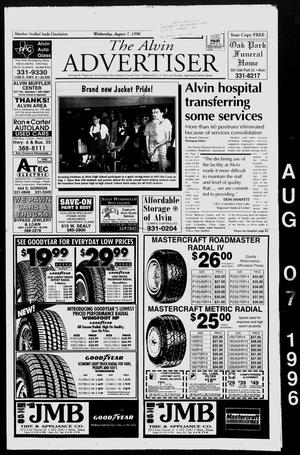 The Alvin Advertiser (Alvin, Tex.), Ed. 1 Wednesday, August 7, 1996