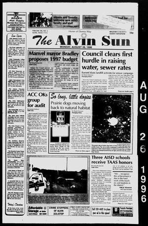 The Alvin Sun (Alvin, Tex.), Vol. 106, No. 6, Ed. 1 Monday, August 26, 1996