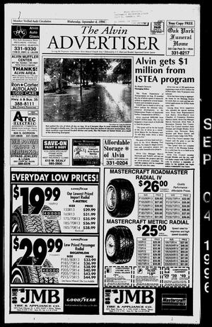 The Alvin Advertiser (Alvin, Tex.), Ed. 1 Wednesday, September 4, 1996