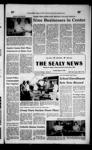 Primary view of object titled 'The Sealy News (Sealy, Tex.), Vol. 97, No. 24, Ed. 1 Thursday, August 30, 1984'.