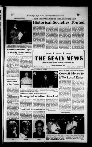 Primary view of object titled 'The Sealy News (Sealy, Tex.), Vol. 97, No. 28, Ed. 1 Thursday, September 27, 1984'.