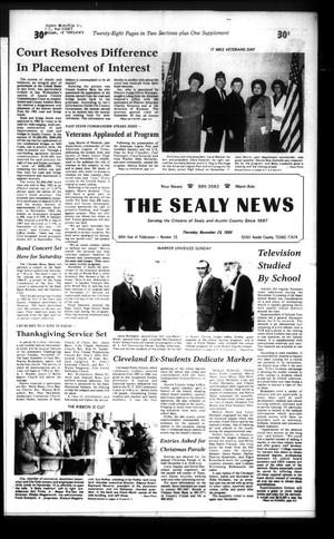 The Sealy News (Sealy, Tex.), Vol. 99, No. 36, Ed. 1 Thursday, November 20, 1986