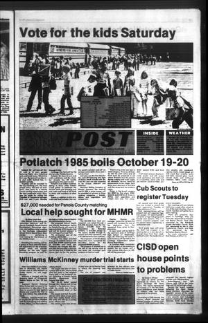 Primary view of object titled 'Panola County Post (Carthage, Tex.), Vol. 12, No. 24, Ed. 1 Sunday, September 22, 1985'.